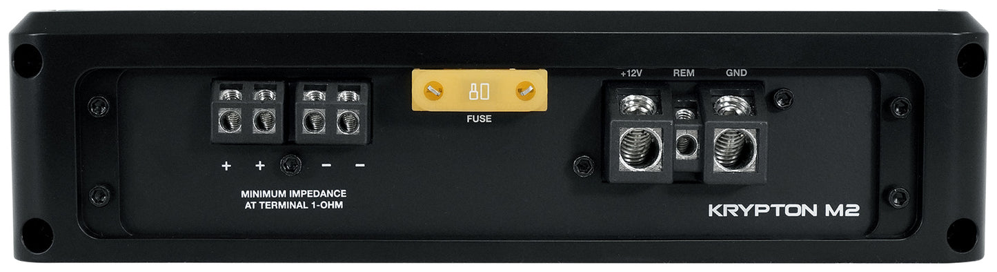 W10T4-S2 10" Shallow Mount Subwoofers 2-Pack + KRYPTON-M2 Amplifier Bundle