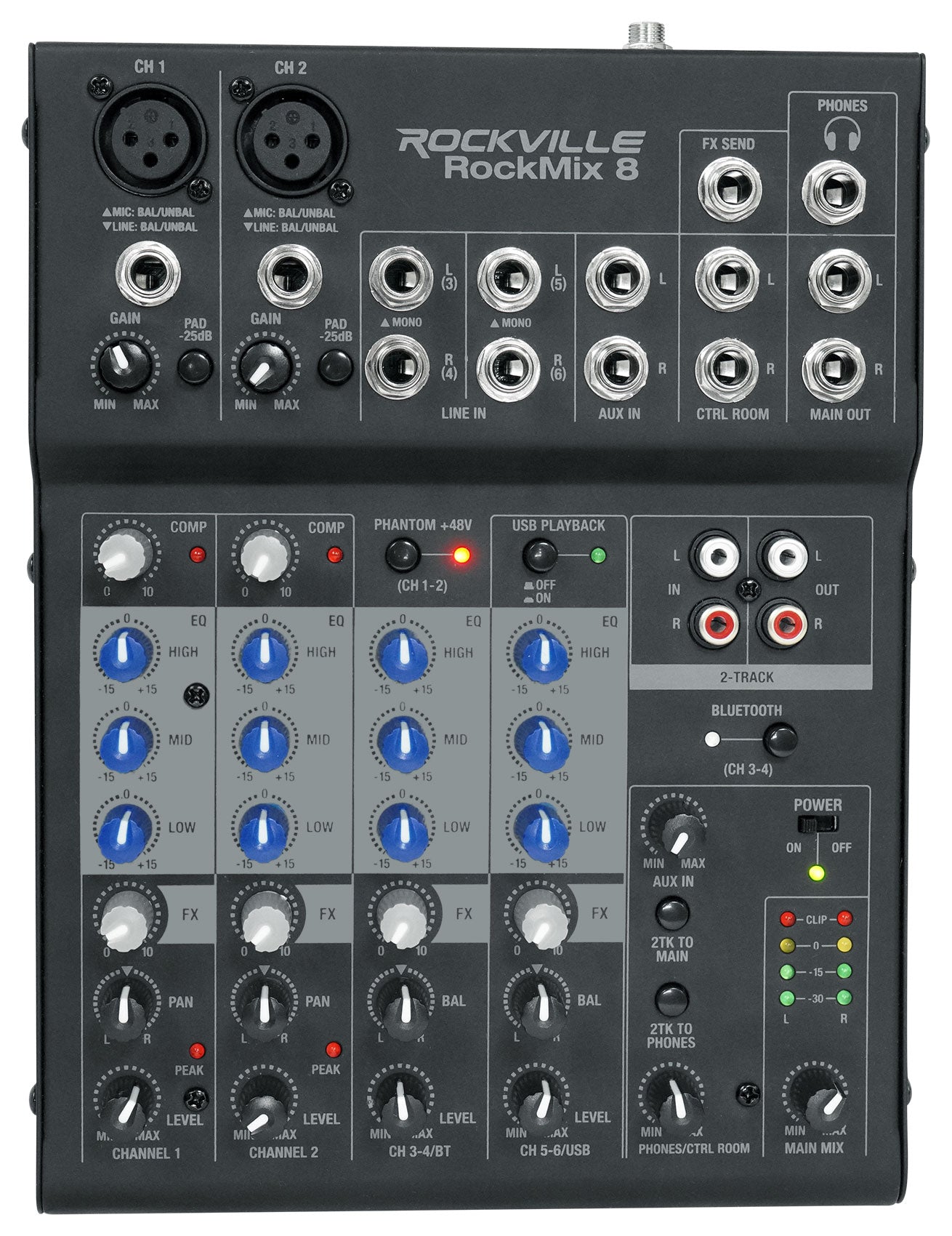 RockMix 8 + RCM03, PRO-M50, RHPA4 Bundle