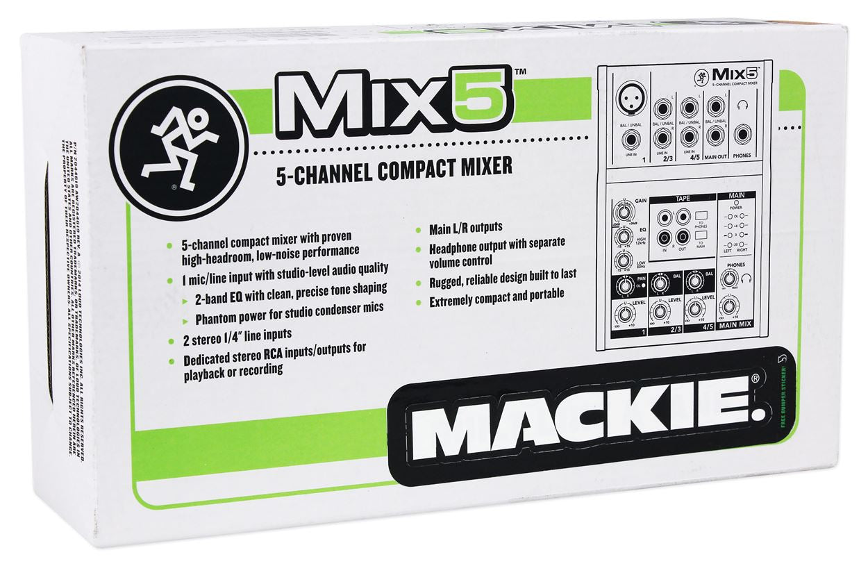 RPG102K 2-Pack + Mackie Mix5 Mixer Bundle
