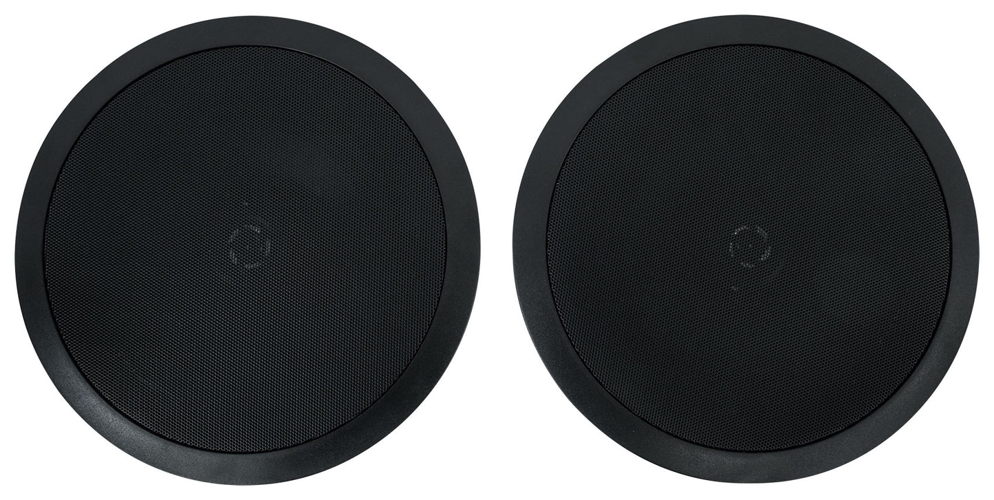 RPA60BT Receiver + HC85-16 Black 8" Speakers 4-Pair Bundle