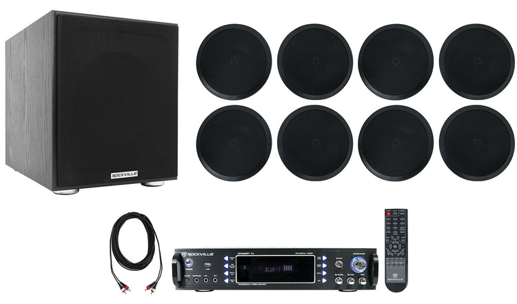 RPA60BT V2 + HC85-16 Black 8-Pack + Sub Bundle
