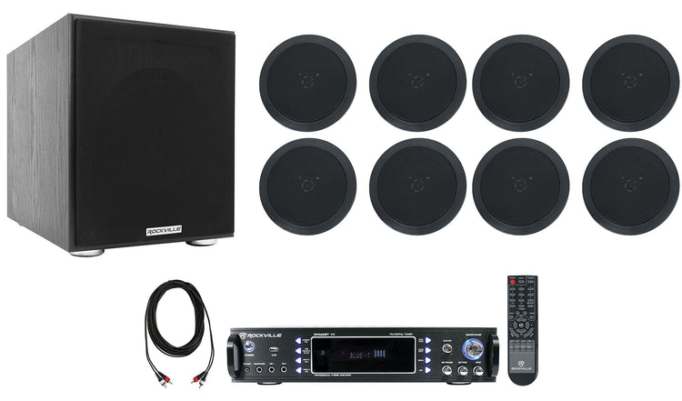 RPA60BT V2 + HC55-16 Black 8-Pack + Rock Shaker 8 Bundle