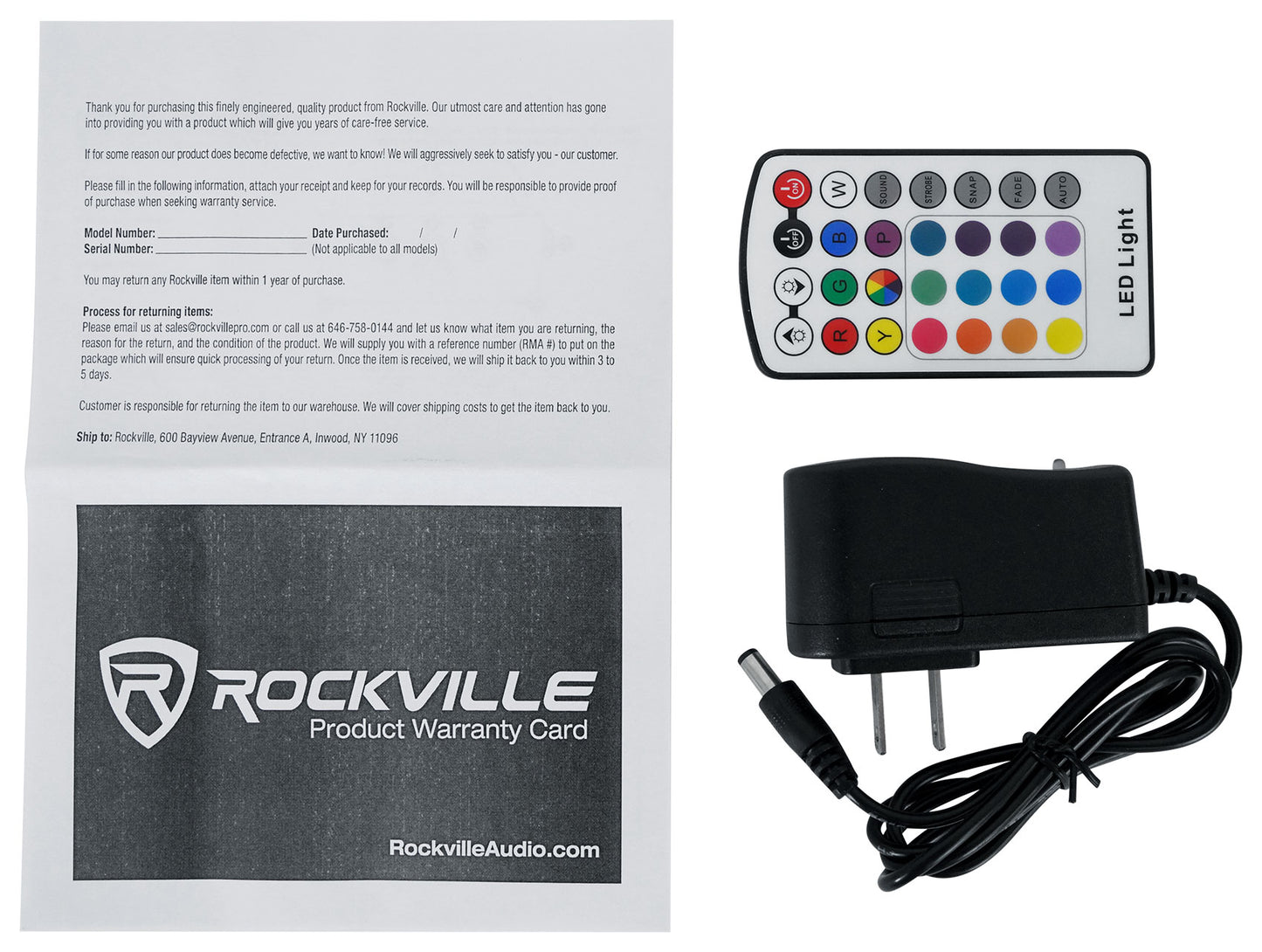 MINI RF1 Steel 24-Pack + ROCKFORCE W2 DMX Controller + MINI RF Bag Bundle