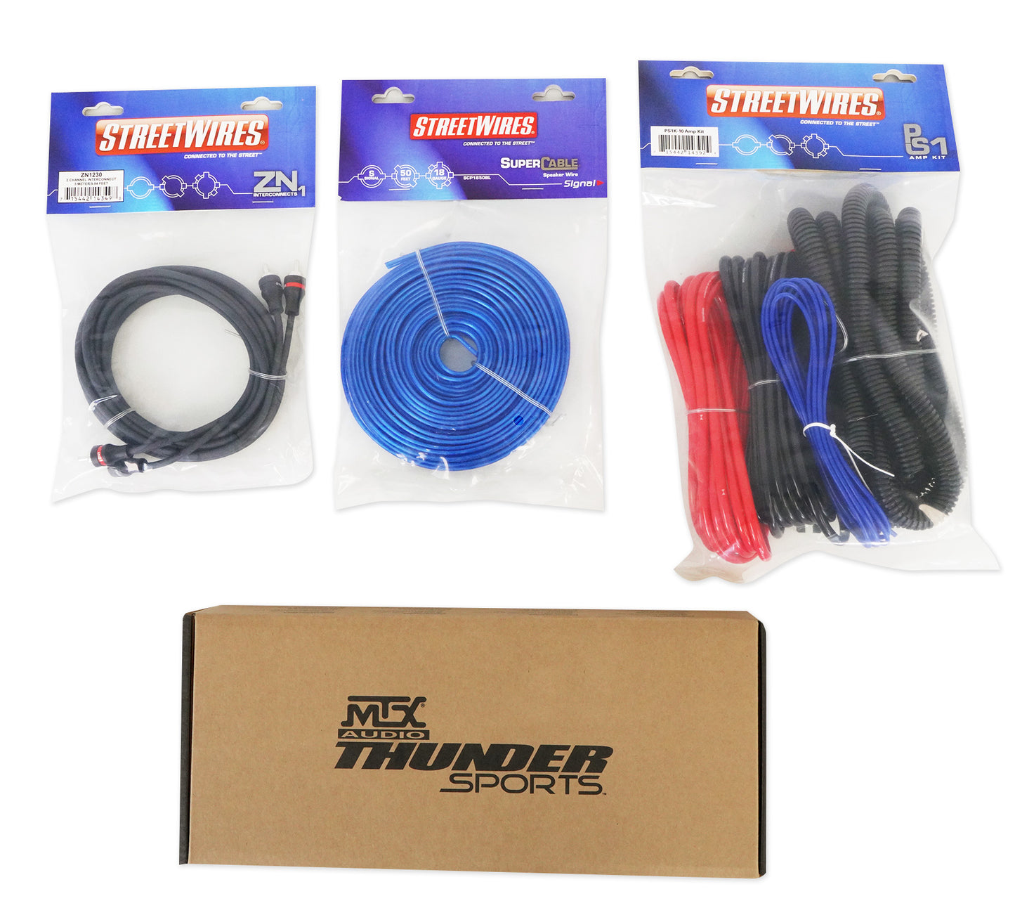 MTX UNI-2-ADDON UTV Amplifier+(4) 6.5" Roll Cage Speakers+Bluetooth Controller