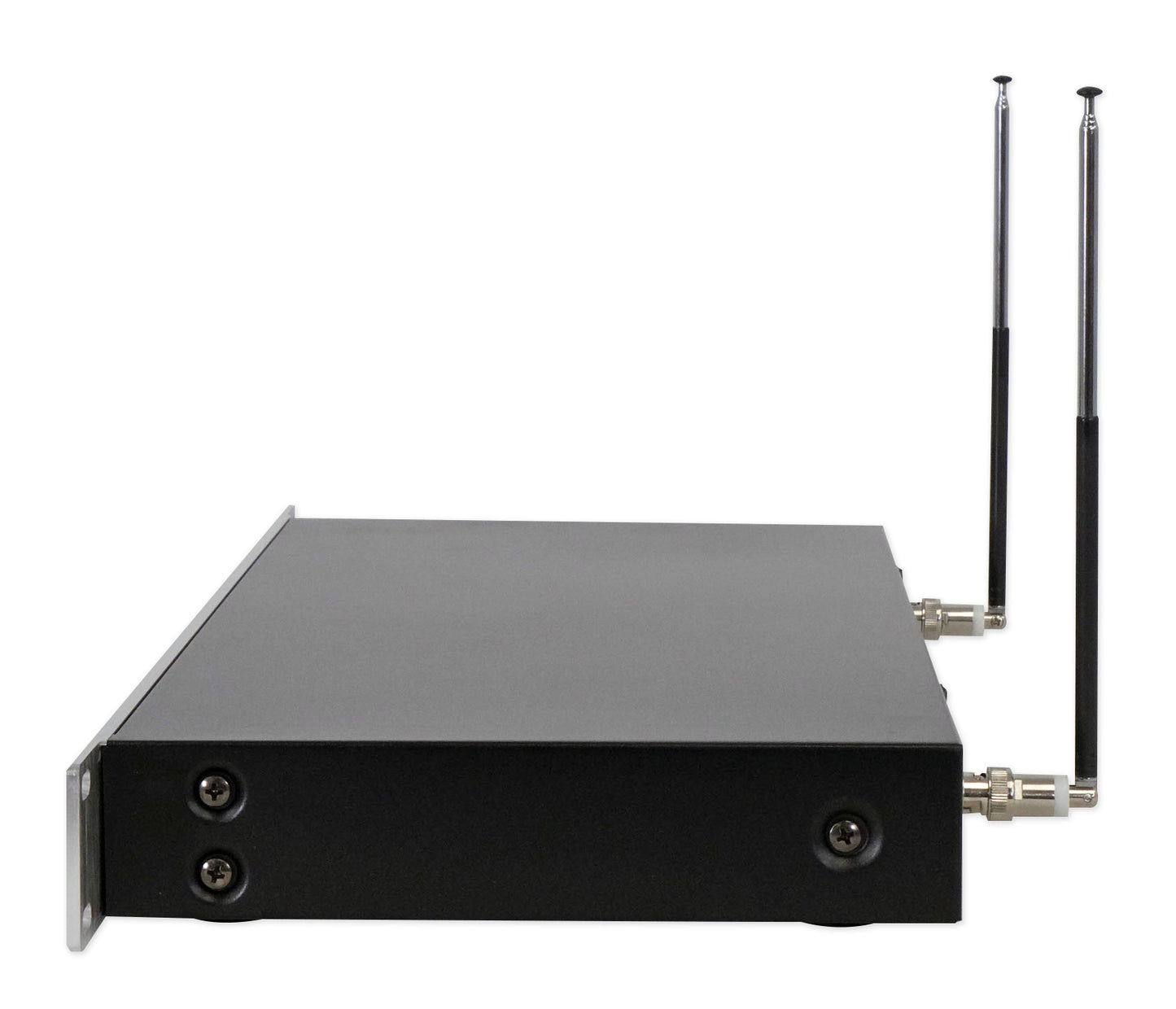 (2) Rockville SPGN128 12" 2400w DJ PA Speakers+Amp+(4) Mics+Stands+Cables+Bag