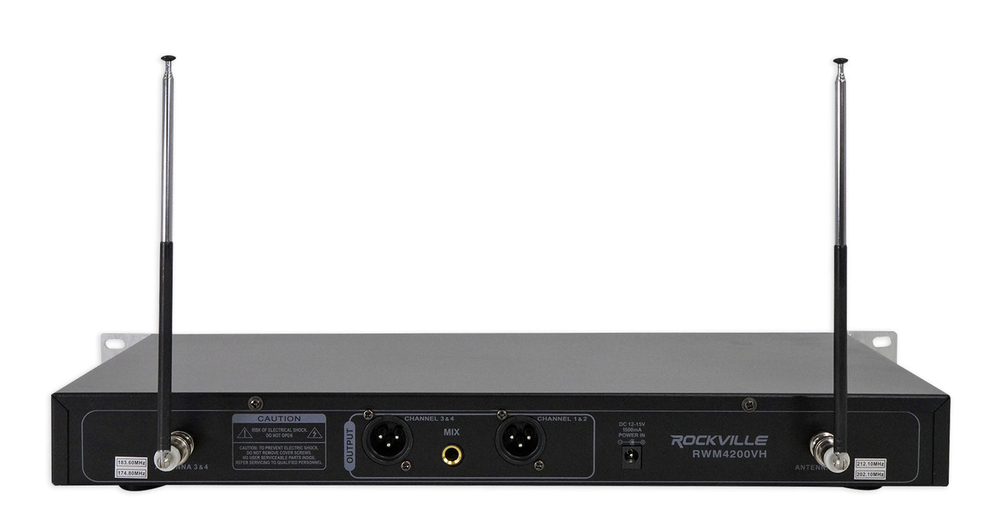 RPG122K Karaoke Bundle with 4 Wireless Microphones