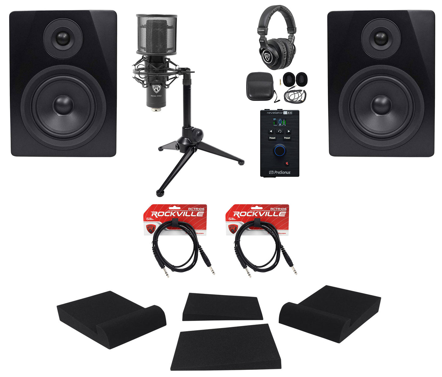 Presonus Revelator Home Studio Recording Kit w/Interface+Monitors+Mic+Headphones