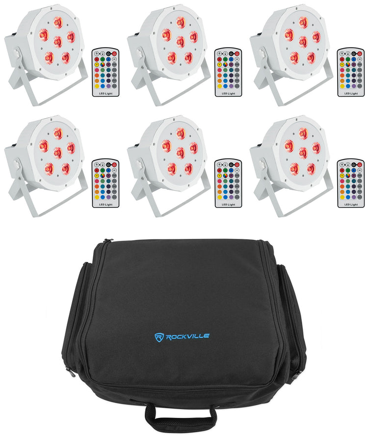 Battery Par 6RF White 6-Pack + RLBP6 Backpack Bundle