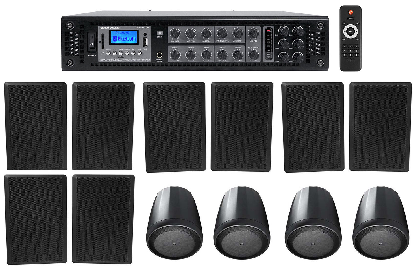 RockSlim 70B Black 8-Pack + Control 65 P/T Black 4-Pack Bundle