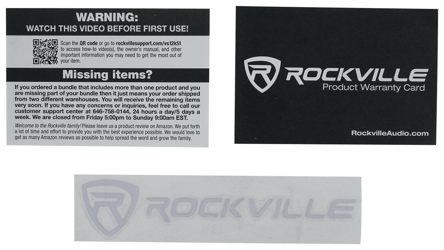 Rockville VS10K52 + Kicker CXA400.1 Bundle