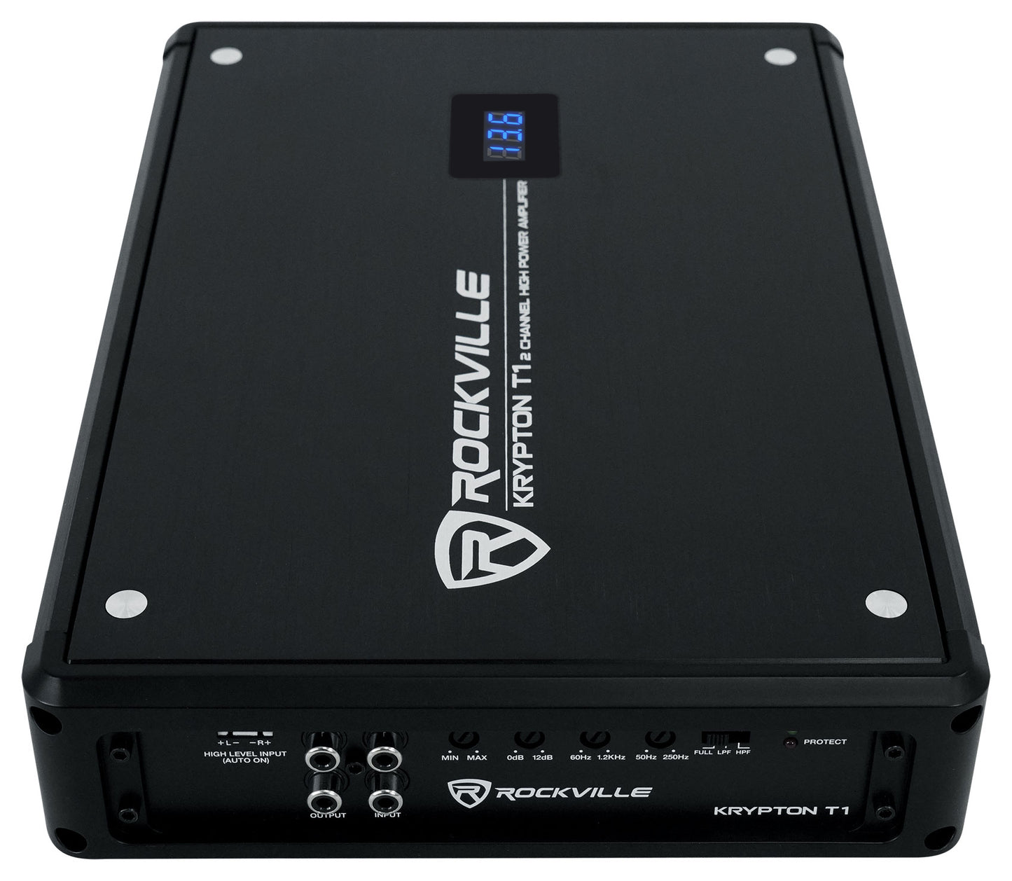 KRYPTON T1 Car Amplifier + 4 AWG Amp Wiring Kit Bundle