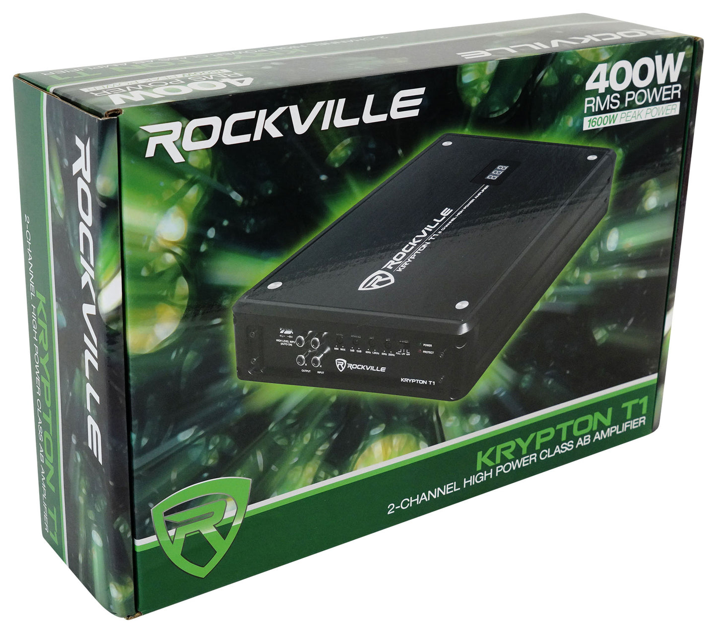 KRYPTON T1 Car Amplifier + 4 AWG Amp Wiring Kit Bundle