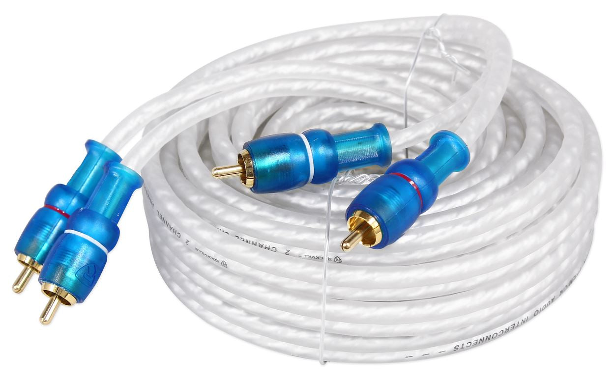 KRYPTON S6 Marine Amplifier + 4 AWG Kit + (2) 25' Marine RCA Bundle