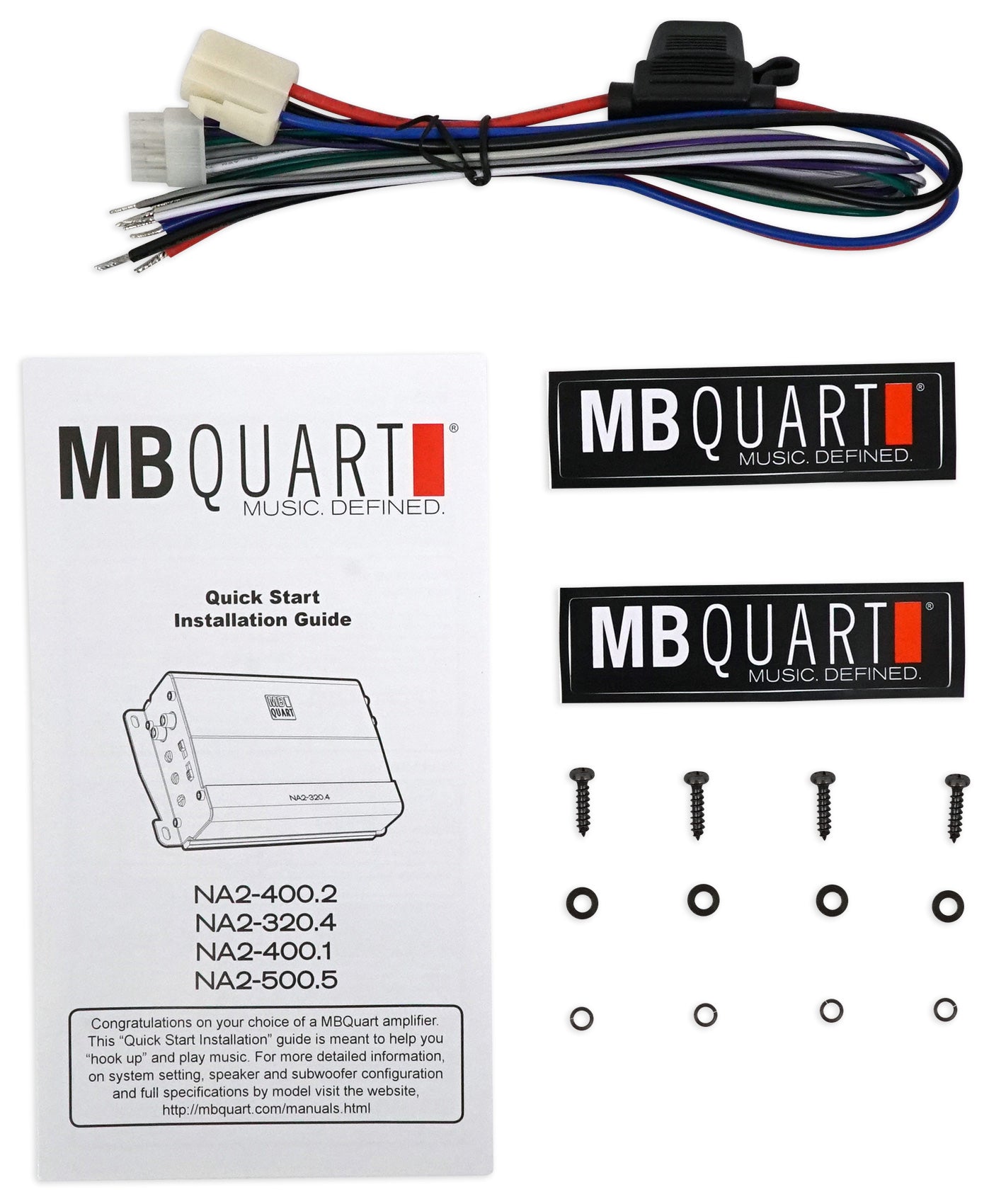 WB50KLS Silver 2-Pack + MB Quart NA2-320.4 Bluetooth Controller Bundle