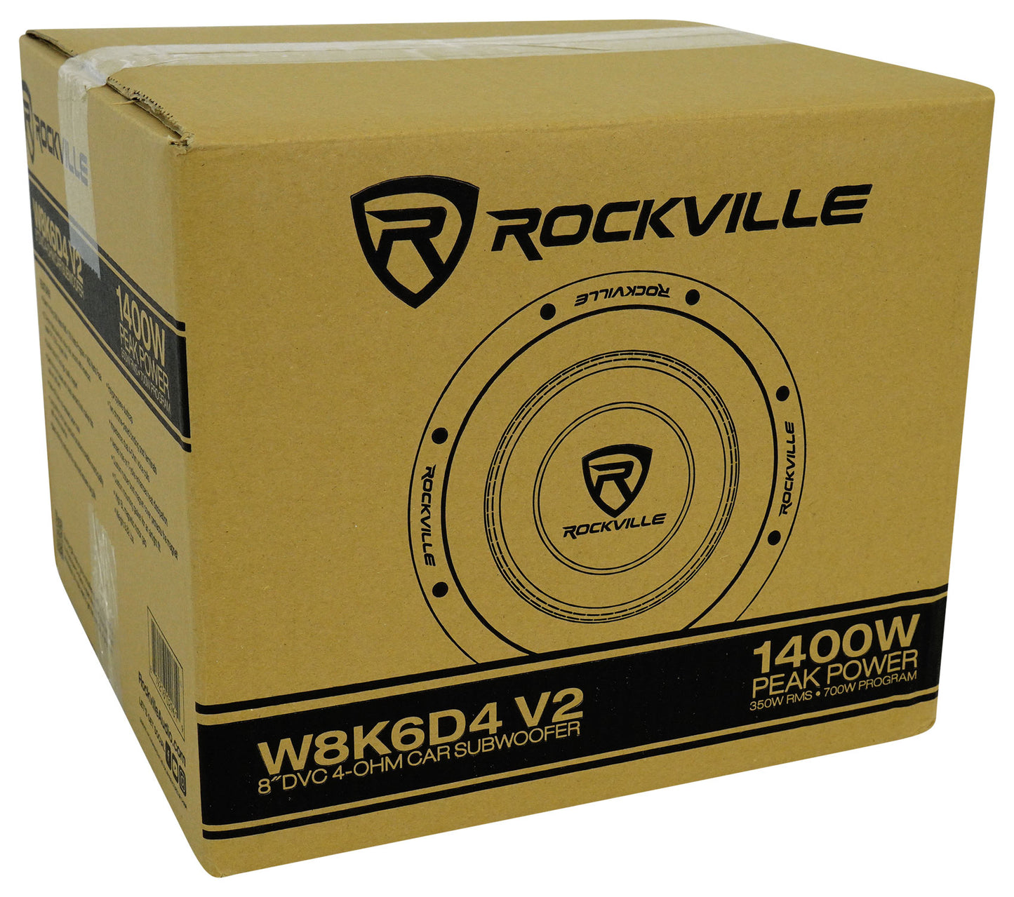 Rockville W8K6D4 + dB11 Mono Amplifier Bundle
