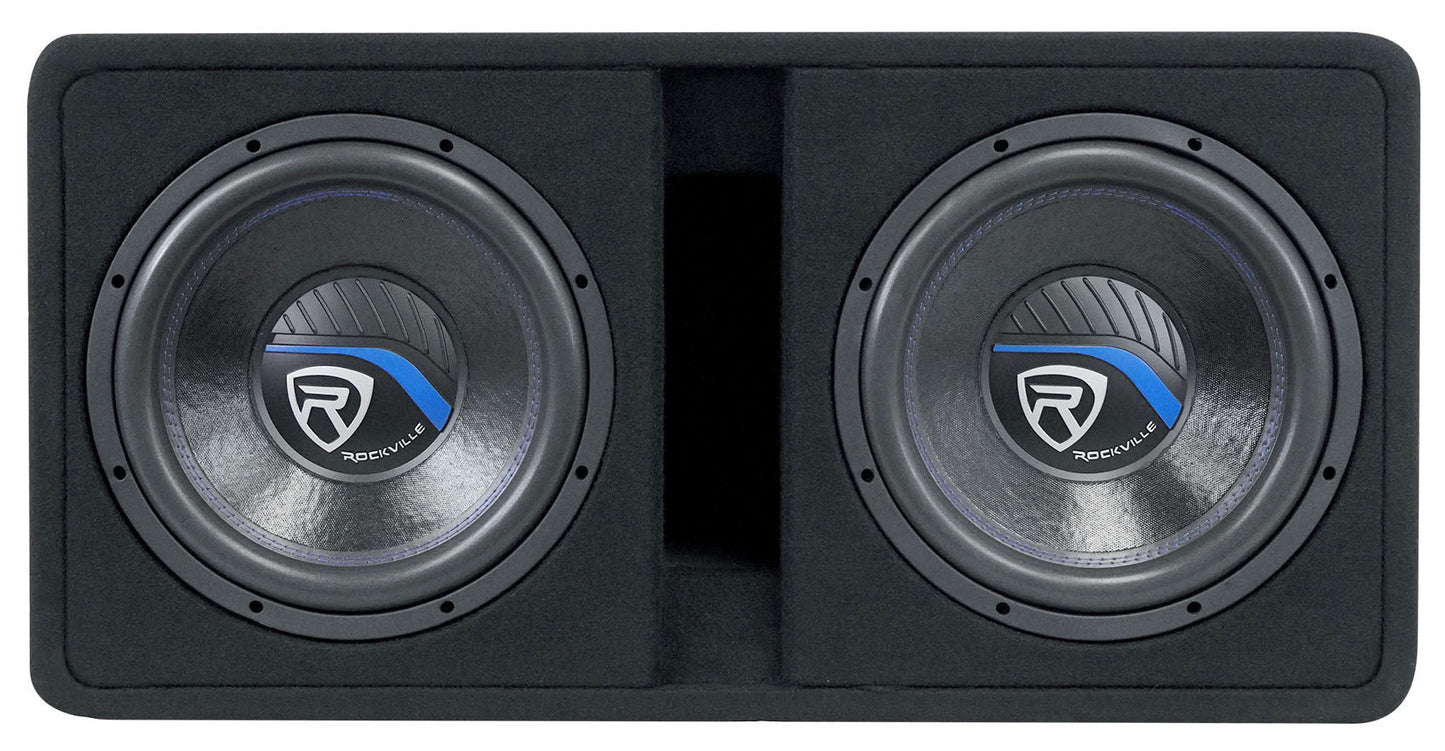 DV12 K5 Dual 12 1-Ohm 2-Pack + Polk PAD1000.1 Amplifier Bundle