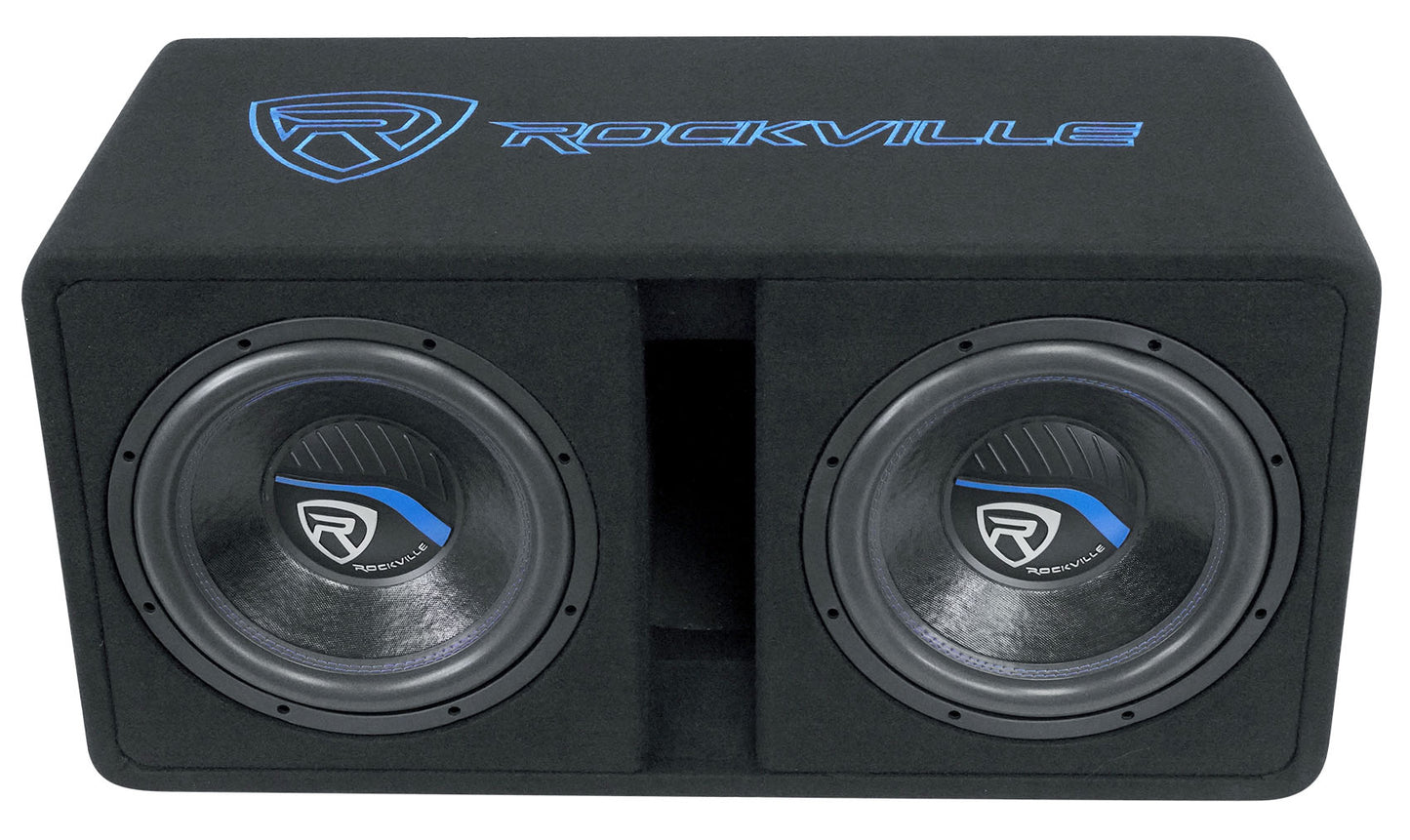 DV12 K5 Dual 12 1-Ohm 2-Pack + Polk PAD1000.1 Amplifier Bundle