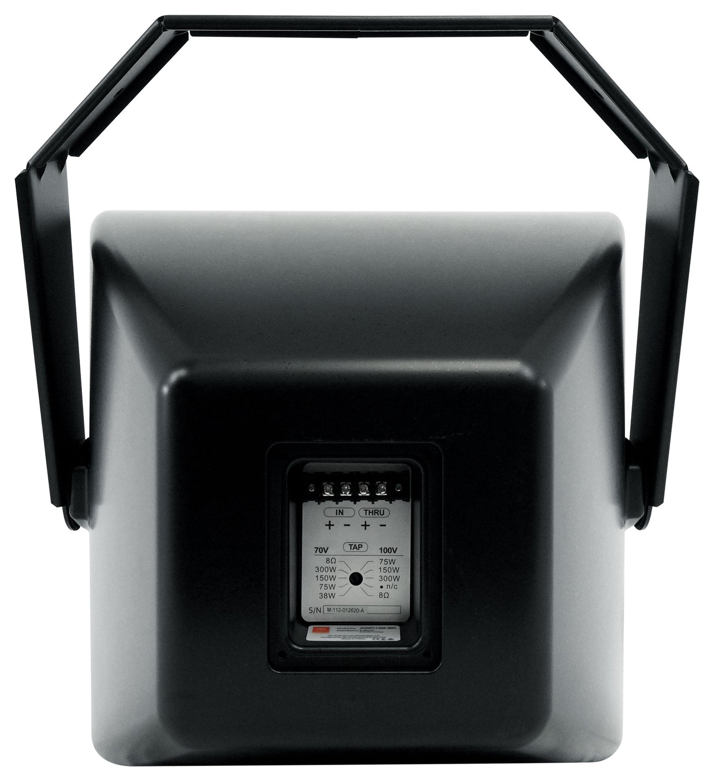 2) JBL AWC159 15" Indoor/Outdoor 70V Black Surface Mount Commercial Speakers+Amp