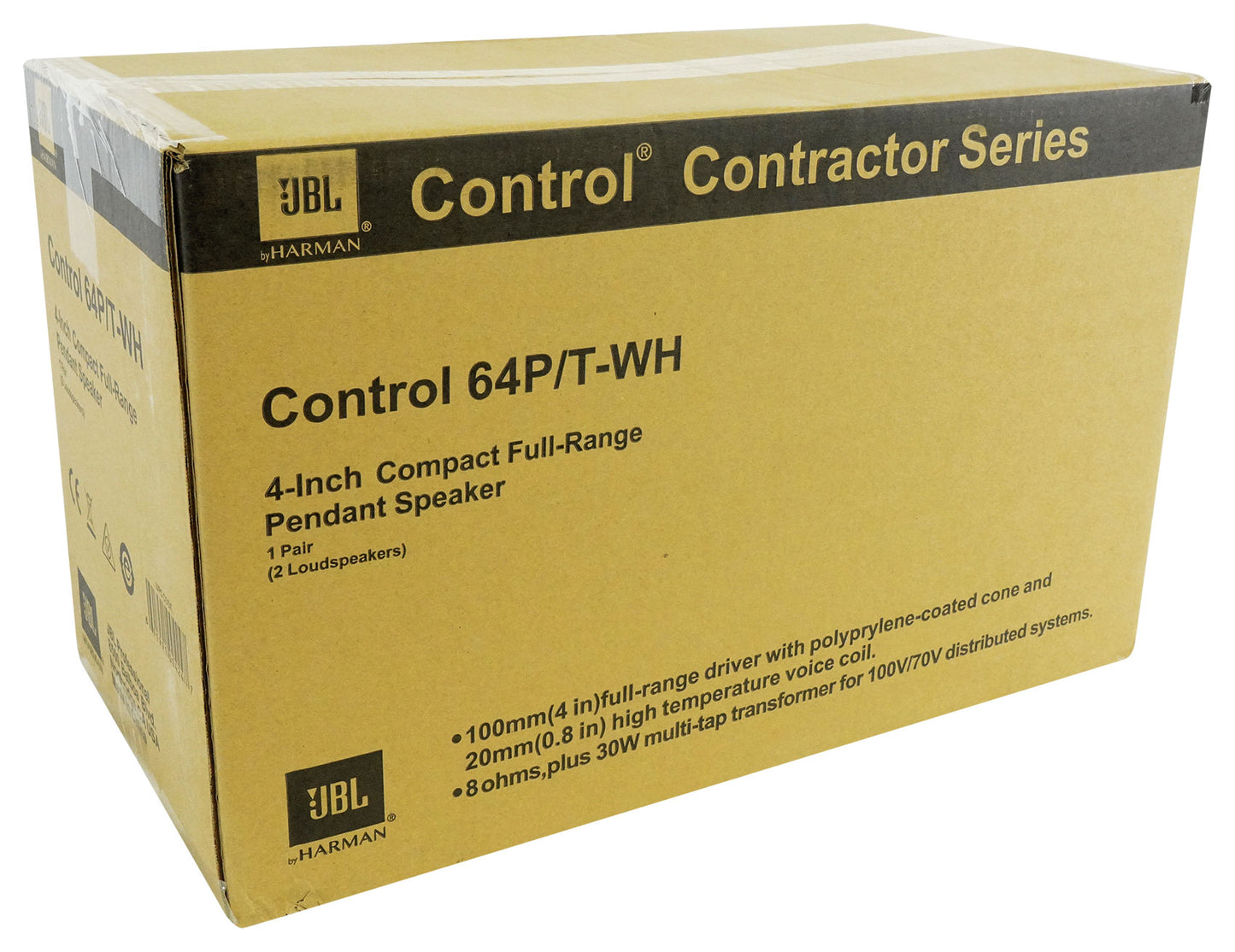 Control 64P/T White 6-Pack + RCS180-6 6-Zone 180W Amp Bundle