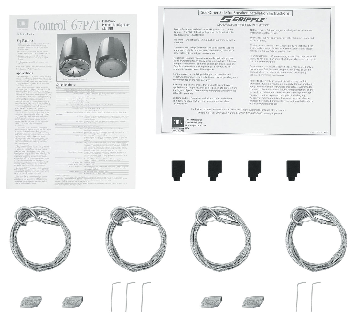 Control 67 P/T Black 8-Pack + RCS650-6 Bundle