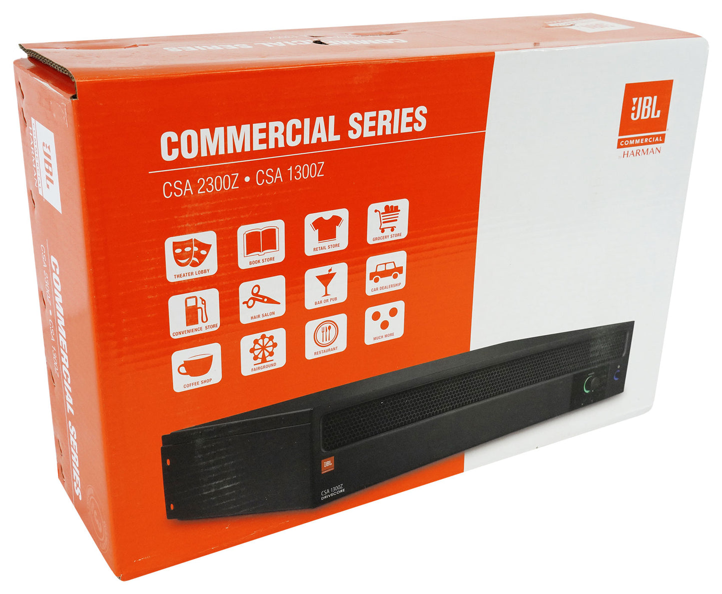 JBL CSA1300Z 70v Commercial Amplifier + (14) White In-Ceiling Speakers CSA 1300Z