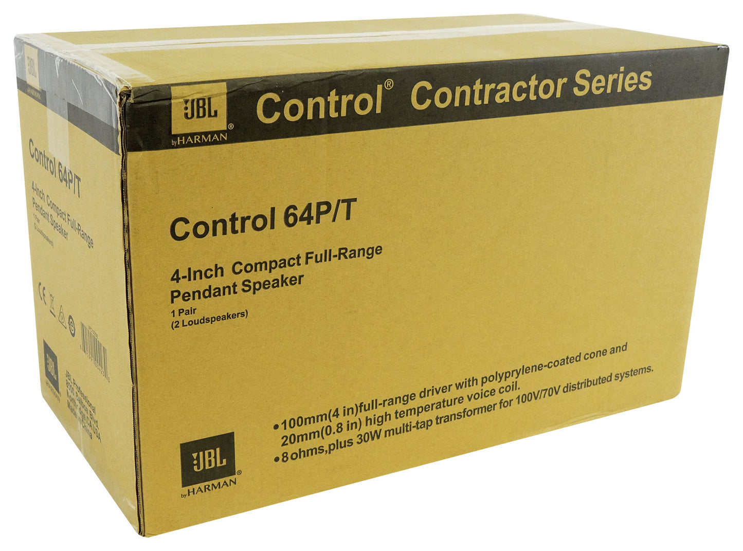 Control 64P/T Black 6-Pack + RCS180-6 6-Zone 180W Amp Bundle
