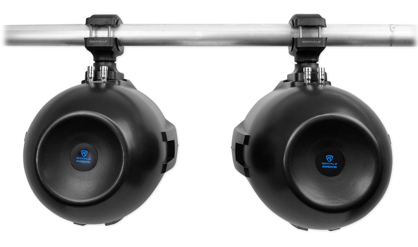 RWB90B Black 8" 2-Pair 4-Pack + MUD100.4 Amplifier Bundle