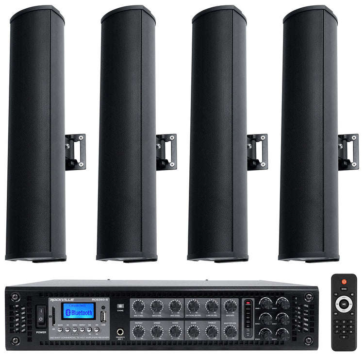 WET ARRAY 4 Black 4-Pack + RCS350-6 Bundle