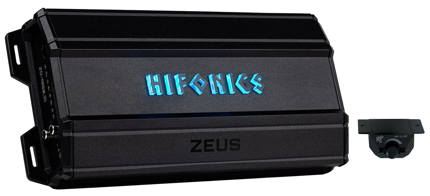 Hifonics ZD-1950.1D 1950 Watt Mono Car Audio Amplifier 1 Ohm Class-D+Amp Kit