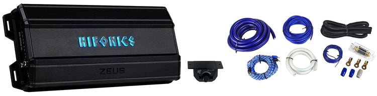 Hifonics ZD-2550.1D 2550 Watt Mono Car Audio Amplifier 1 Ohm Class-D+Amp Kit