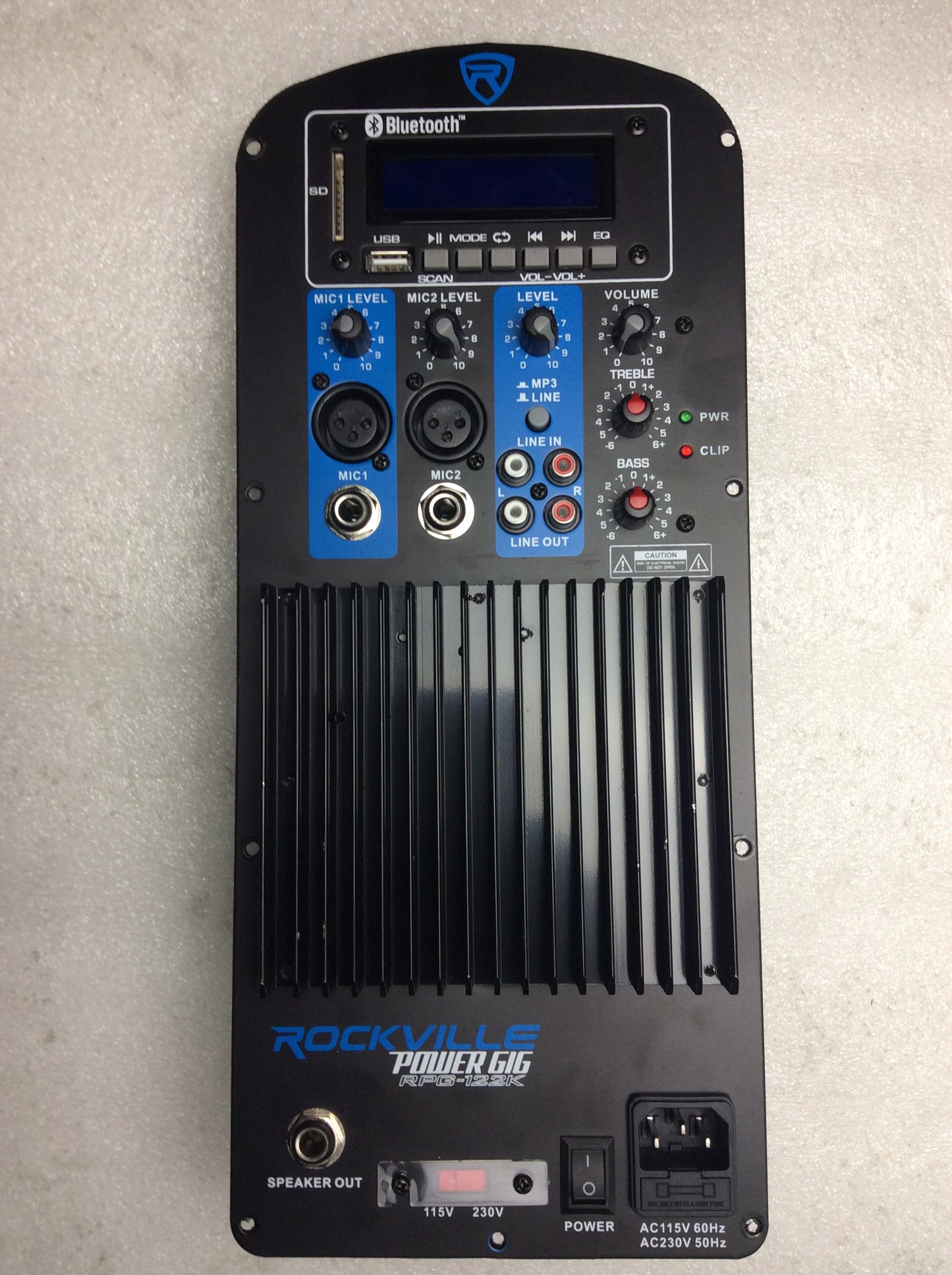 RPG122K AMP V1 - PLATE Pro Audio Powered Speaker Amplifier Plate Module with Bluetooth+XLR