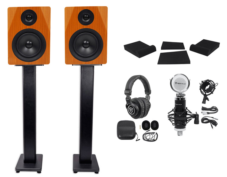 DPM5C Wood 2-Pack + RHTSB 36" Stands Bundle