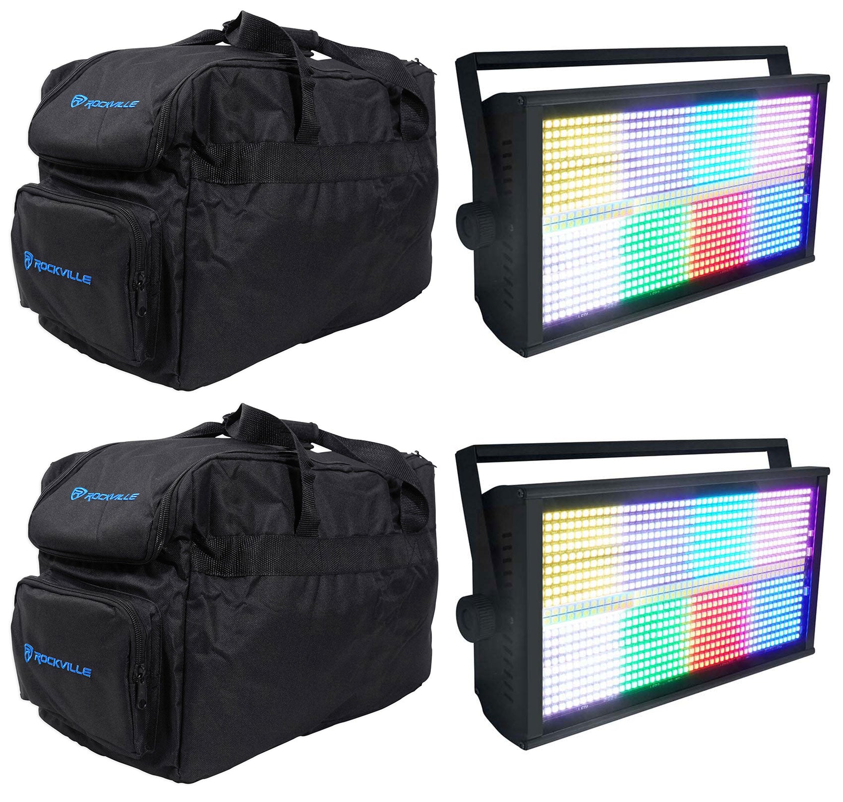 STAGE PANEL 864 2-Pack + RLB30 Lighting Bag Bundle RGB Wash +