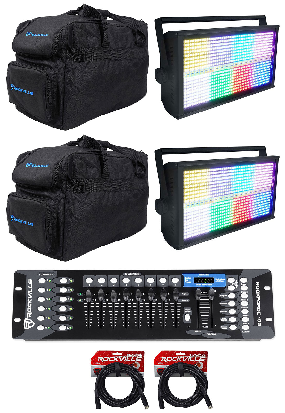 STAGE PANEL 864 2-Pack + ROCKFORCE 192 Controller Bundle – Rockville