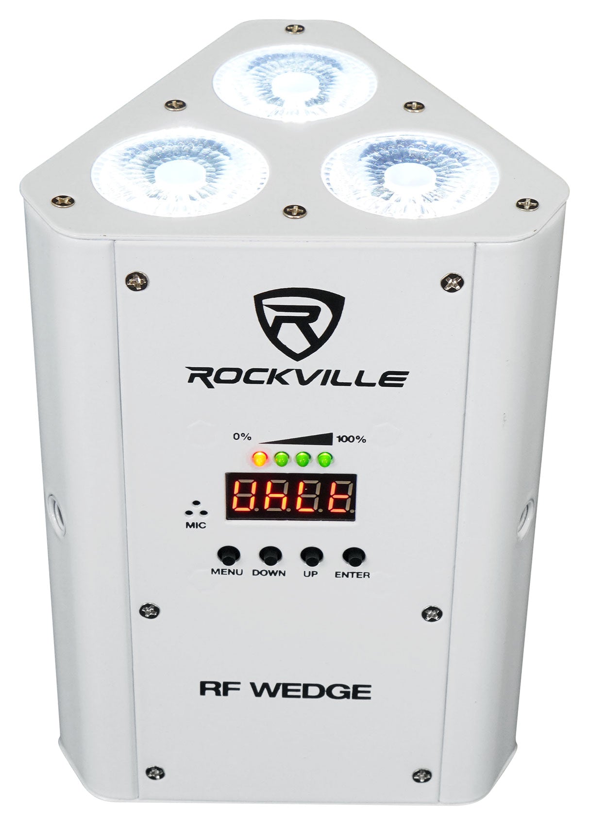 RF WEDGE White 2-Pack + ROCKFORCE W4 Wireless DMX Controller Bundle