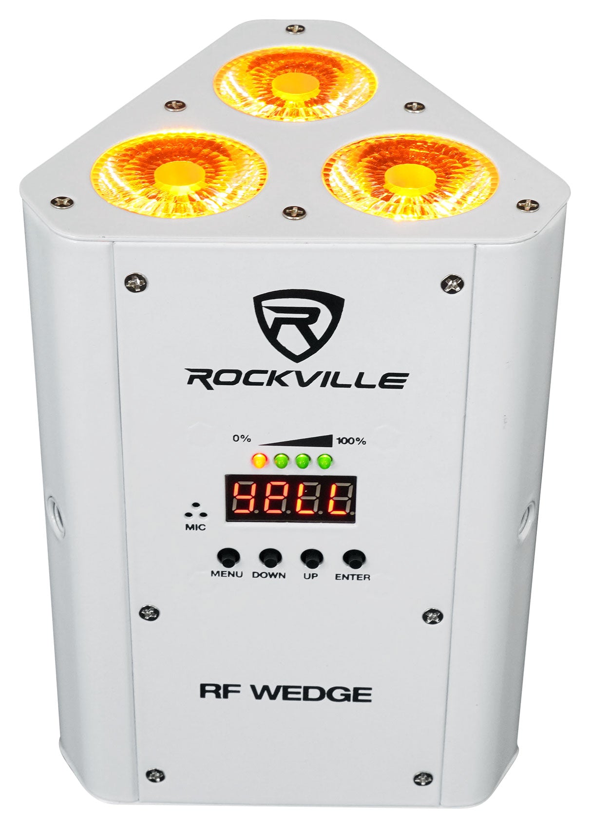RF Wedge White 12-Pack + ROCKFORCE W2 DMX Controller Bundle