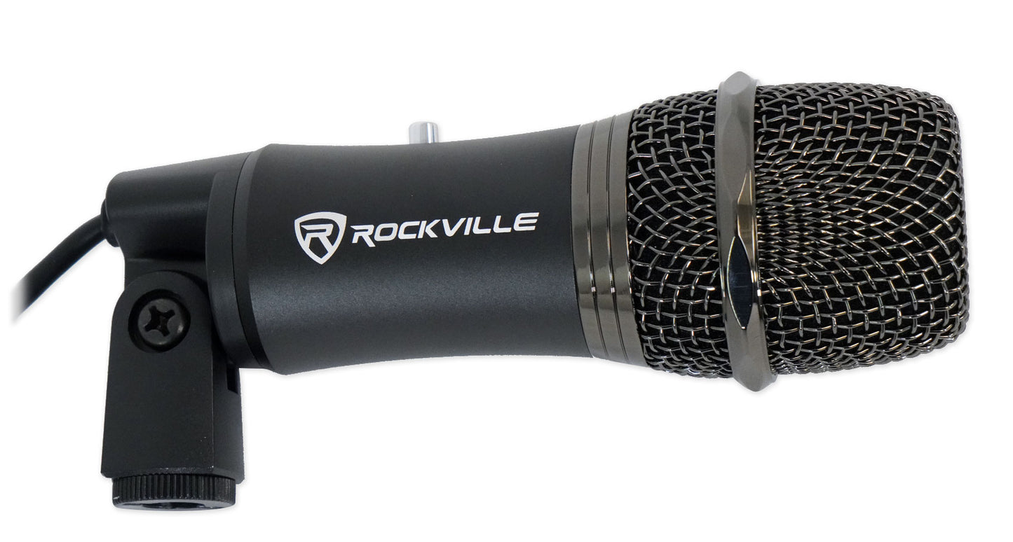 Rockville Z-Stream USB Microphone + Studio Boom Arm Bundle