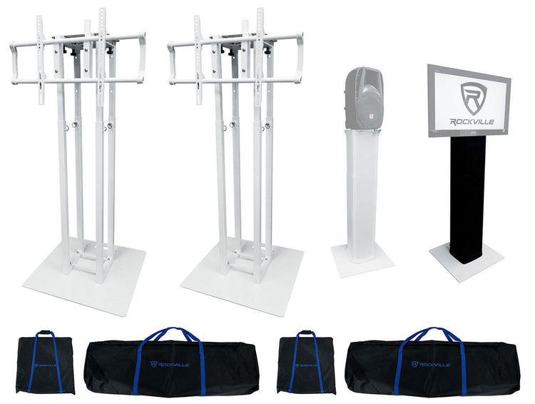 RTP33‑TV White 2-Pack + Black Totem Plates Bundle