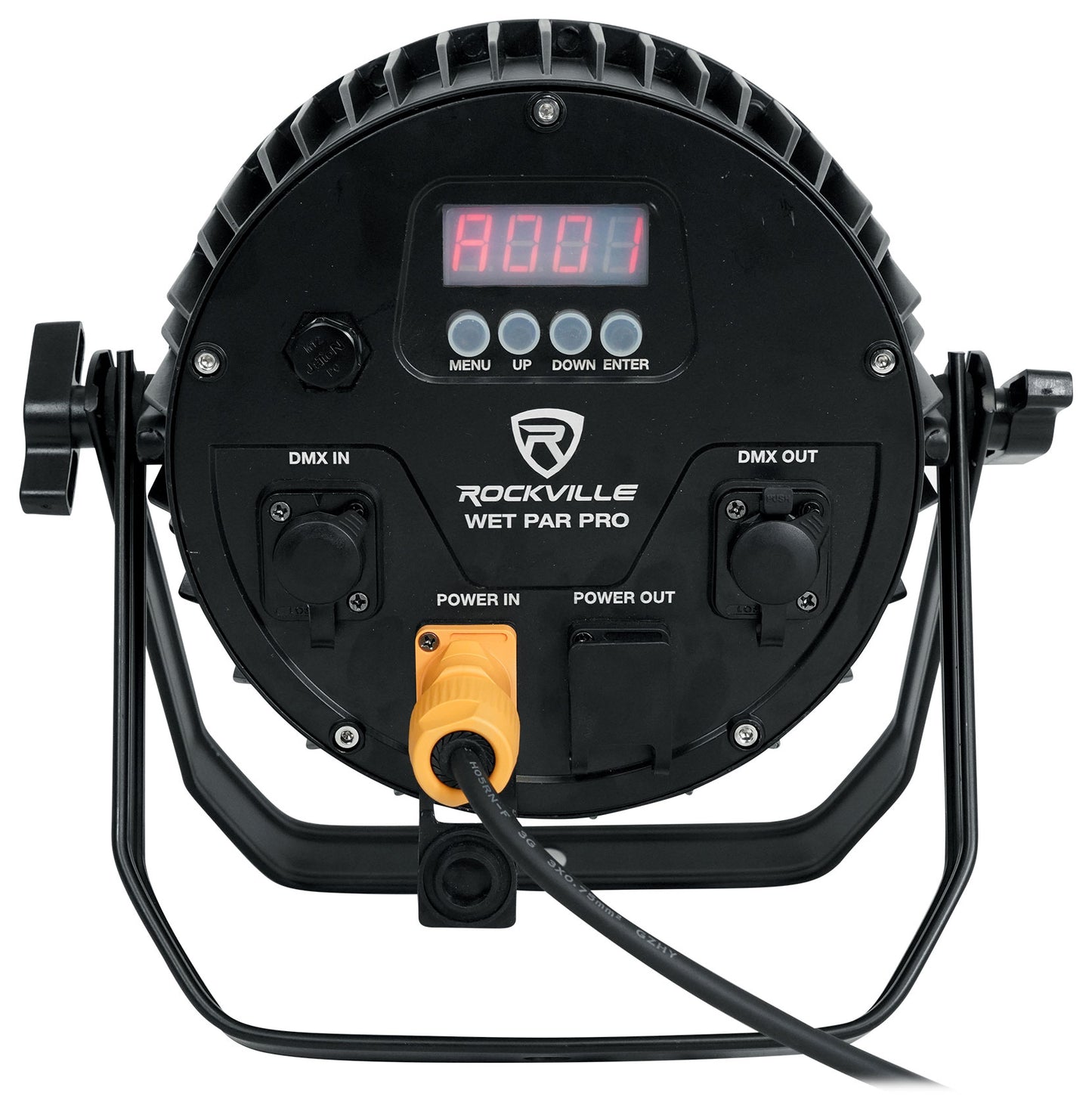 WET PAR PRO Black 10-Pack + ROCKFORCE 384 DMX Controller Bundle