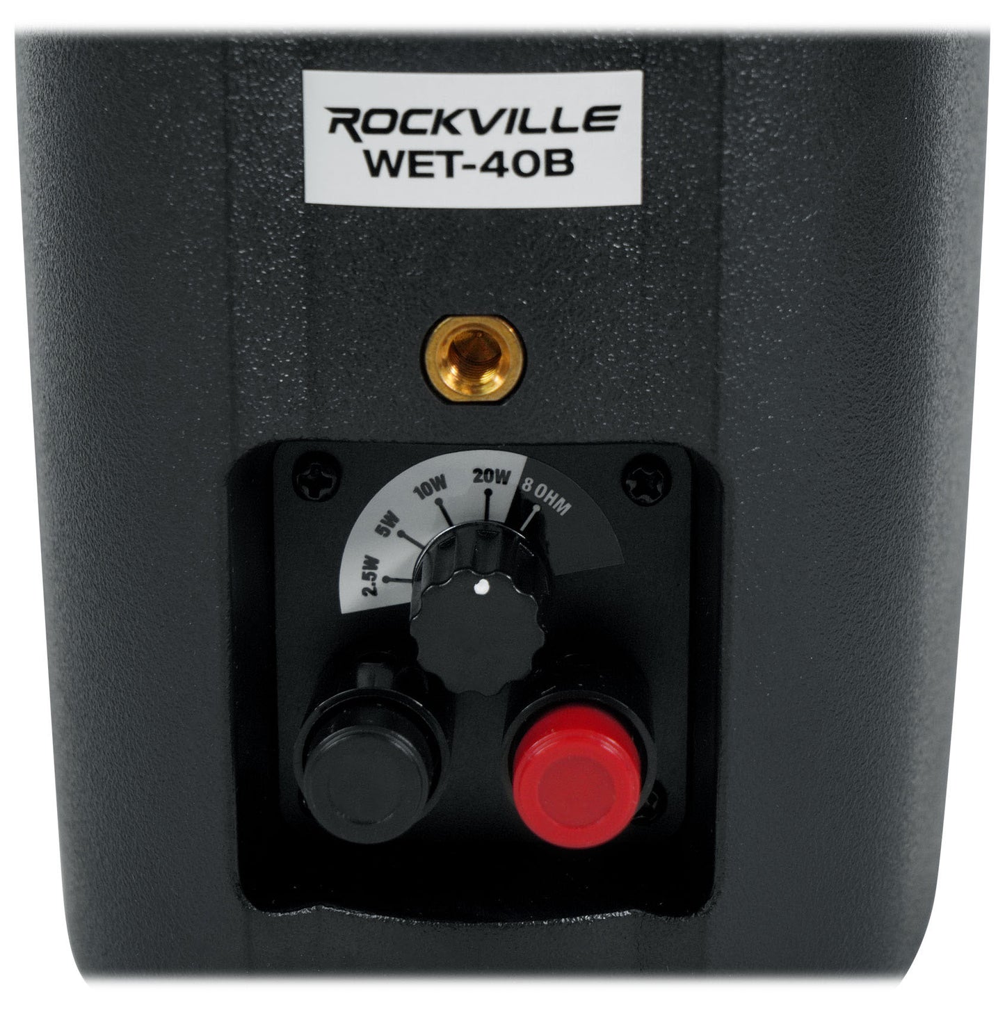 12 Rockville WET-40B 4" 70V Commercial Indoor/Outdoor Wall Speakers Black Swivel