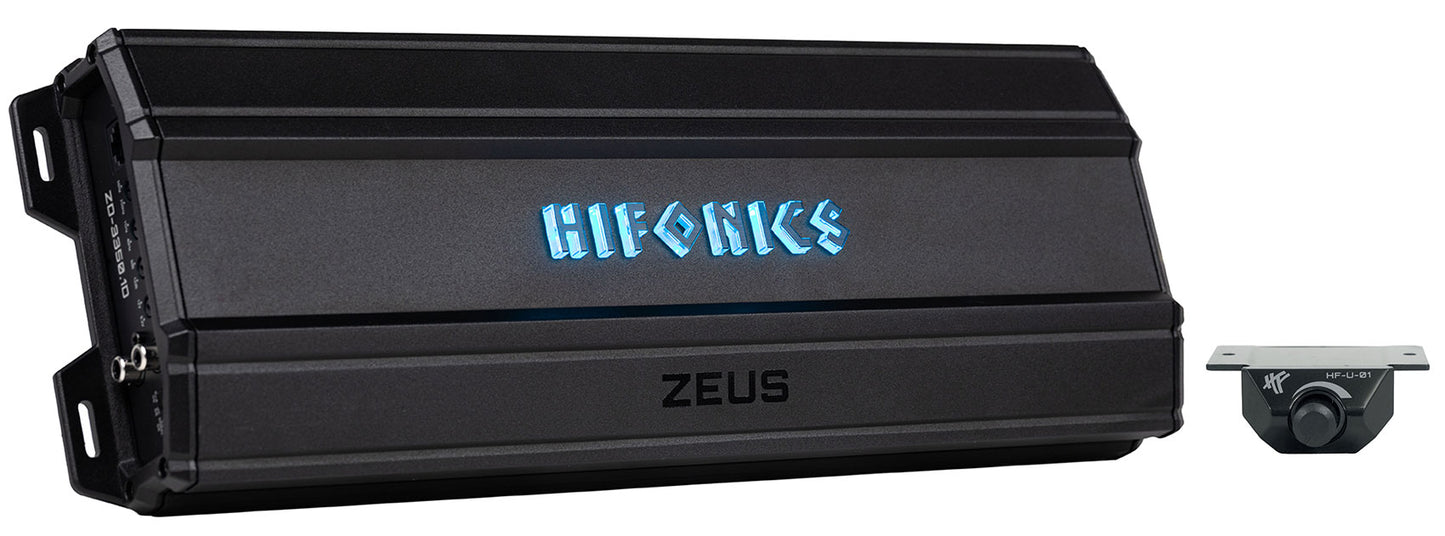 Hifonics ZD-3350.1D 3350 Watt 1 Ohm Car Audio Mono Amplifier Class-D+Amp Kit