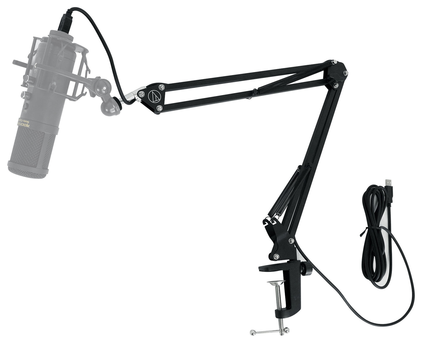 RCM PRO Microphone + Adjustable USB Boom Arm Bundle