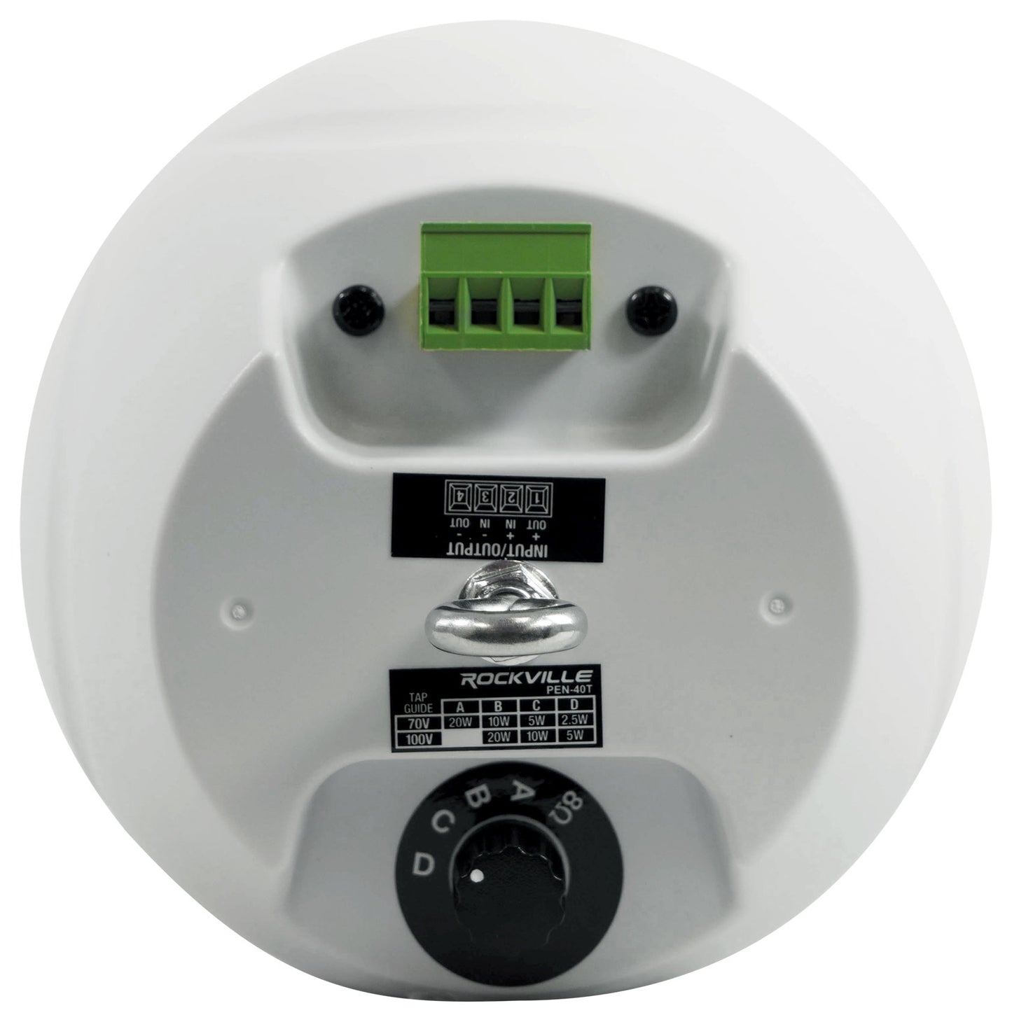 PEN-40T White 4-Pack + RCS180-6 6-Zone 180W Amp Bundle