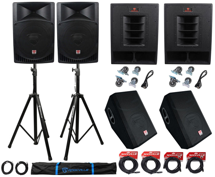RPG15 2-Pack + RBG15FA Subs 2-Pack + Monitors 2-Pack Bundle