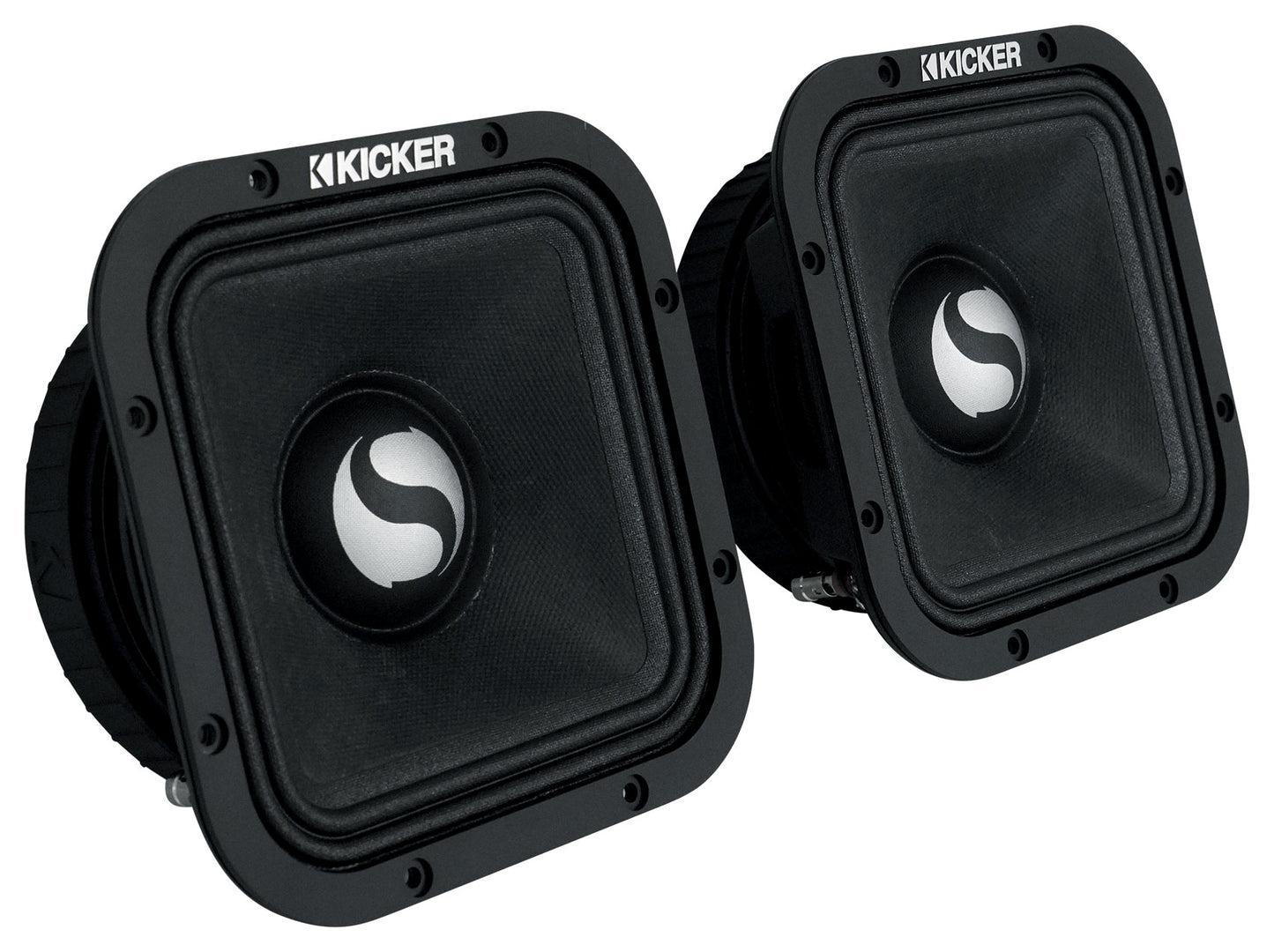 Pair Kicker ST7MR 7" Square Mid-Range Speakers 8-ohm+Portable Bluetooth Speaker