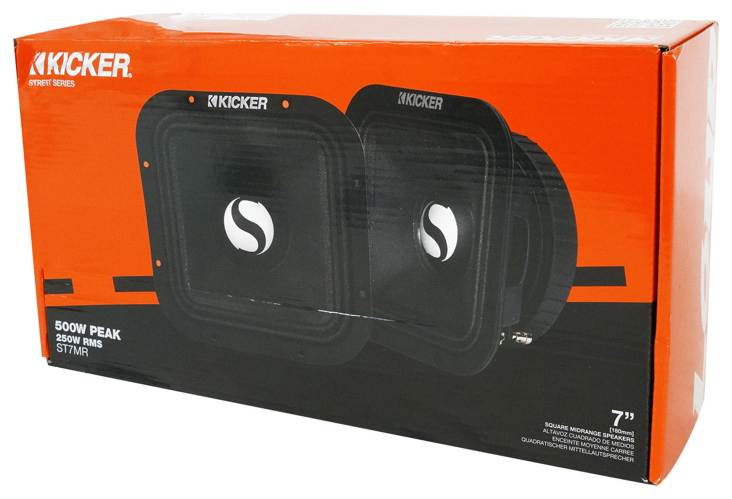 Pair Kicker ST7MR 7" Square Mid-Range Speakers 8-ohm+Portable Bluetooth Speaker