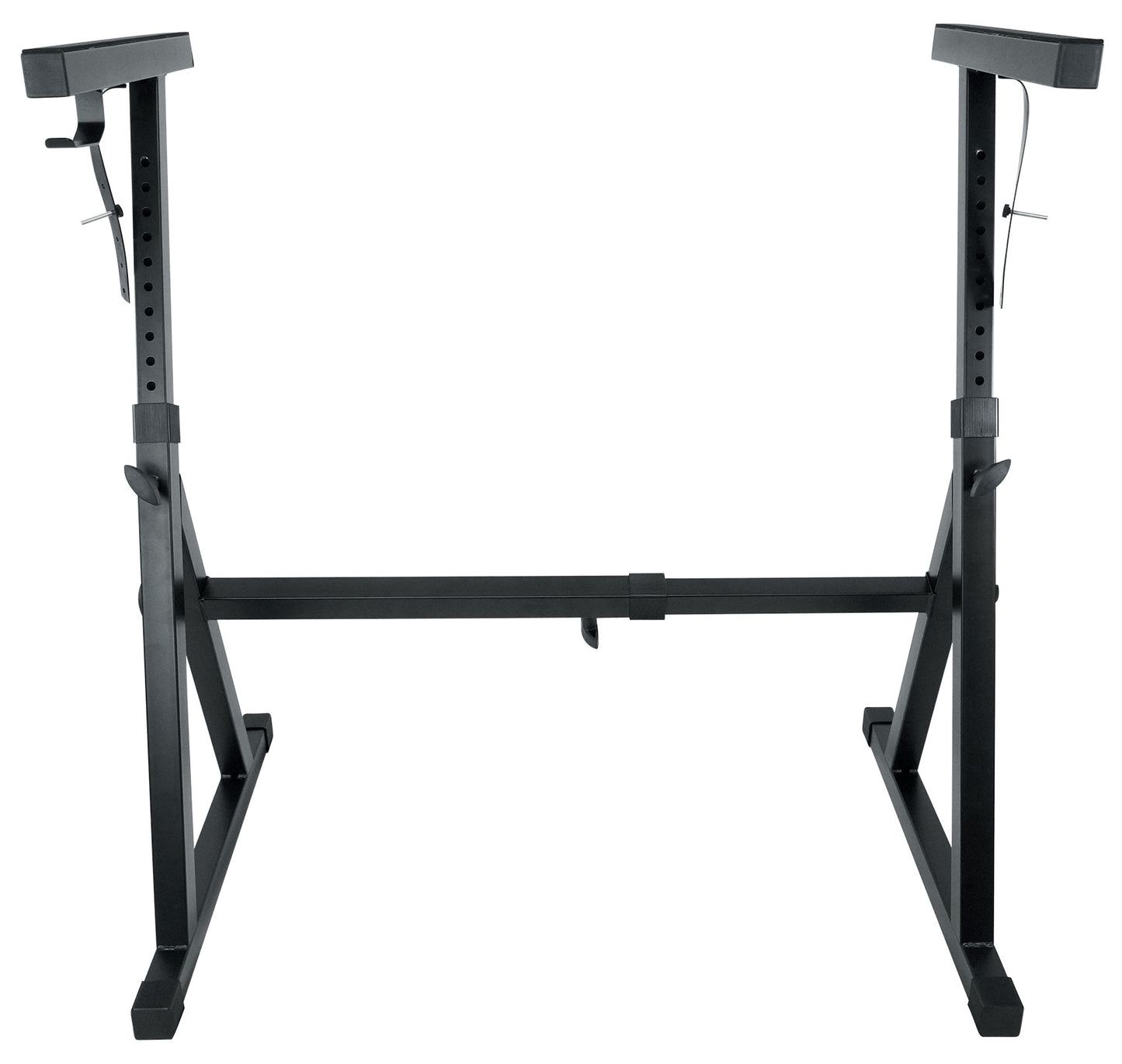 Rockville Z50 Keyboard Stand + KS1 DJ Shelf Bundle