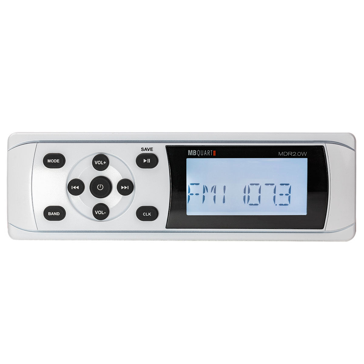MB QUART MDR2.0W Marine Boat AM/FM Receiver w/Bluetooth+4) Rockville 8" Speakers