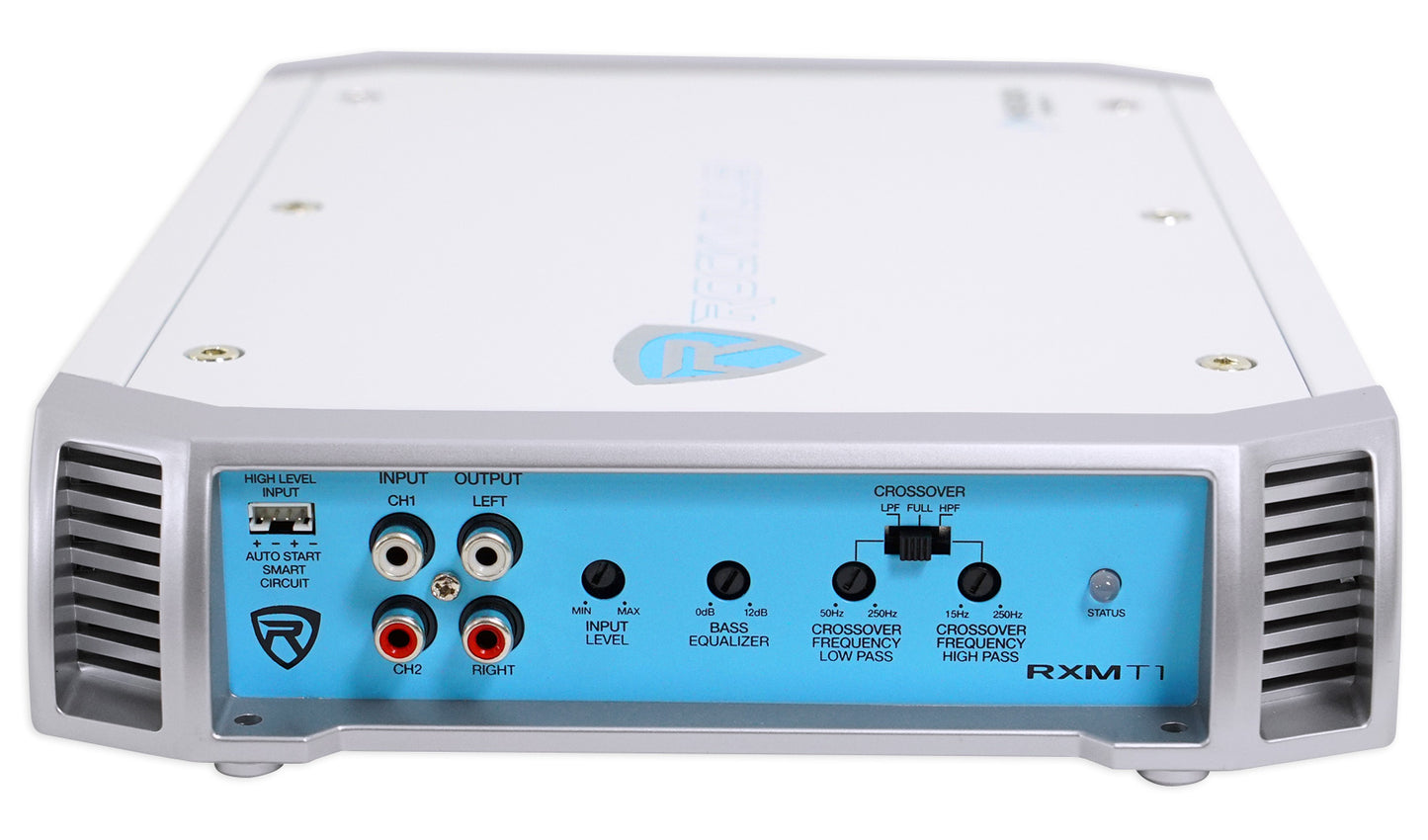 (2) KICKER 48KMXL654 300w 6.5" Marine Boat Speakers+2-Channel Amplifier+Amp Kit