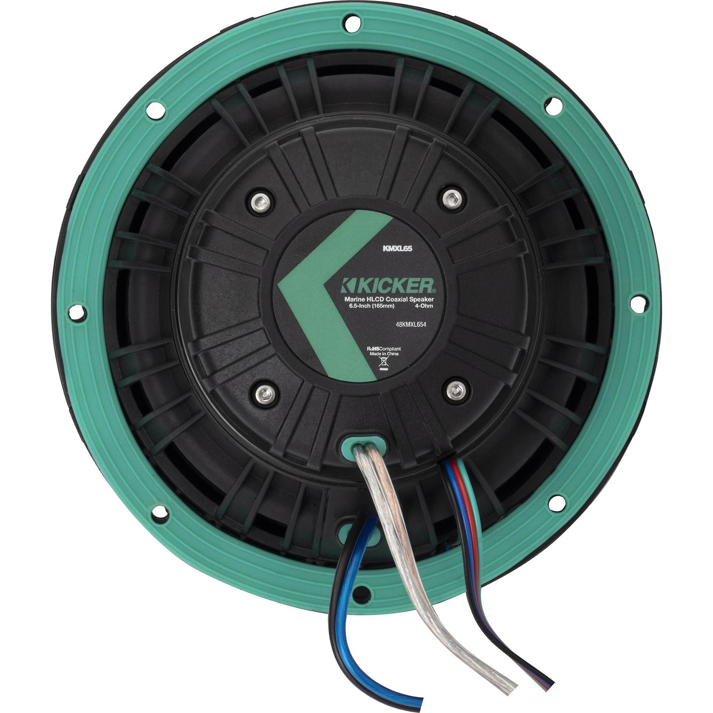 4) KICKER 48KMXL654 300w 6.5" Marine Speakers w/LED+5-Ch. Amplifier+Wires KMXL65